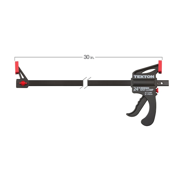 Tekton 24 Inch Ratchet Bar Clamp / 30 Inch Spreader - 39184