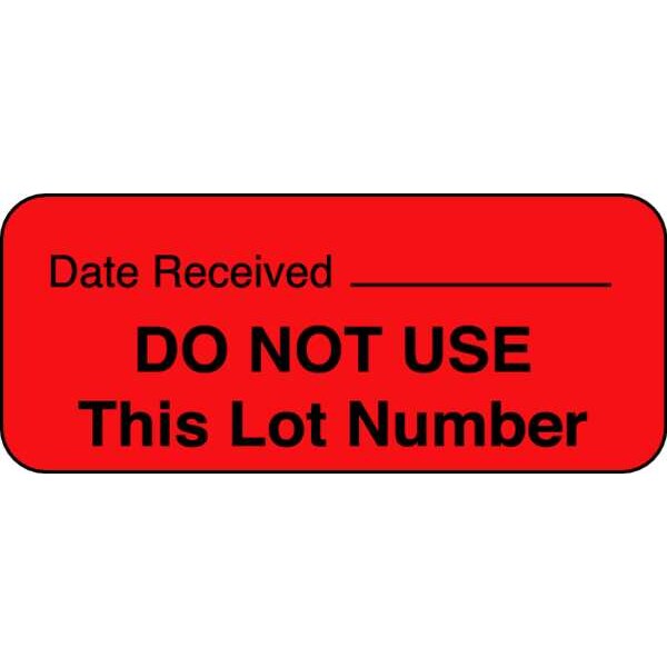 Roll Products Label, 5/8 In. H, 1-11/16 In. W, PK1000, 141453 - 141453