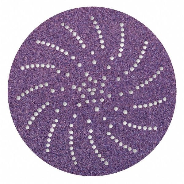 3M Cubitron Hook-and-Loop Sanding Disc, 5 in Dia, Non-Vacuum, Ceramic, 150 Grit, Coated Type, 775L - 7100064175