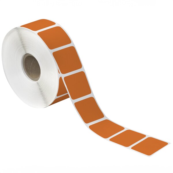 Tape Logic 1 1/2 x 1in Orange Desktop Direct Thermal Label, 24PK - THD319