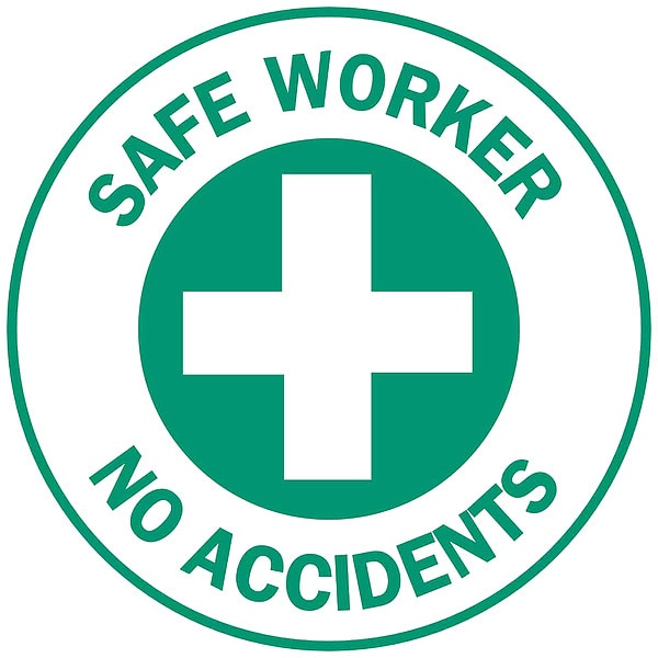 Brady Hard Hat Emblem Label, English, PK4, 49577 - 49577