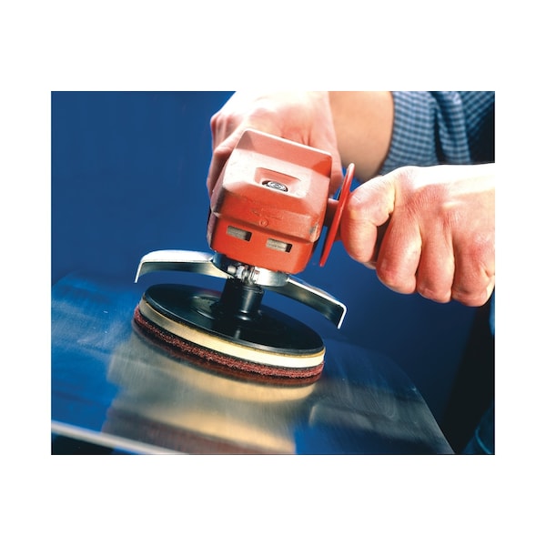 Pferd Hook/Loop Disc, 5", Al/Oxd, Medium, 5" Dia, No Hole, 180 M Grit, Non-Woven Type - 43451