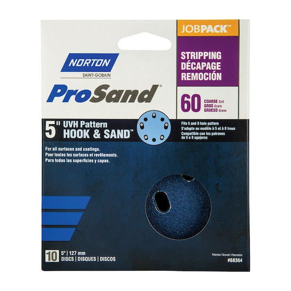 Norton Abrasives 8 Hole, Zirconia Alumina, 60 Grit, Coated Type - 07660768364