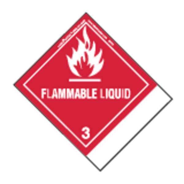 Labelmaster Flammable Liquid Label, 100mmx120mm, 500, SNT6 - SNT6