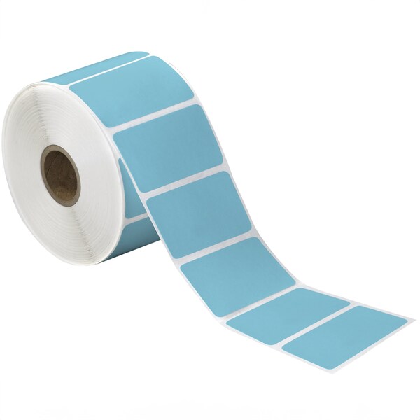 Tape Logic 2 1/4 x 1 1/4in Blue Desktop Direct Thermal Label, 12PK - THD373