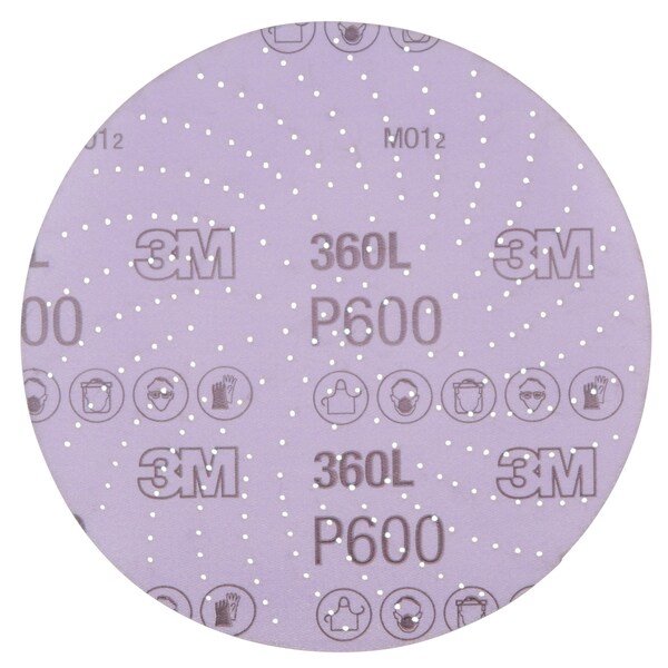 3M Hookit Clean Sanding Dsc 360L, 20804, 6in P600,500/pk - 7100077625