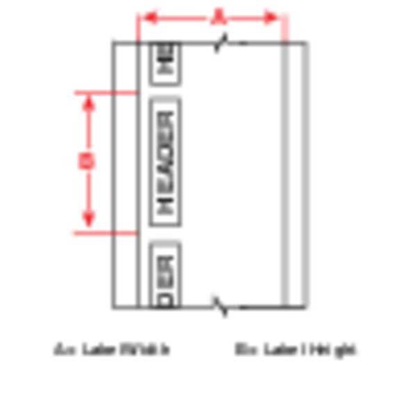 Brady Label Cartridge, Black/Red/White, Labels/Roll: 100 - B30-25-855-OSHADA