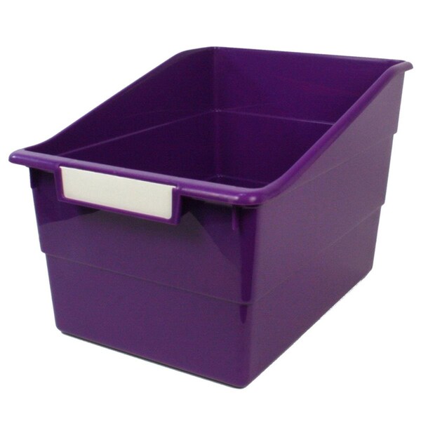 Romanoff Products Wide Purple File with Labele Holder - 3 Each - ROM77306-3