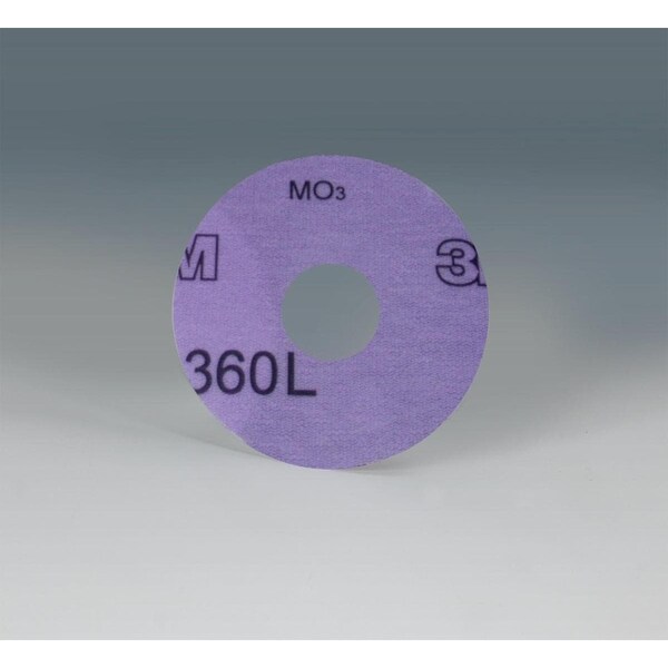 3M Hkt Flm Dc 360L, 3inx7/8 in P600, PK1000, 3" Dia, Center Hole, Aluminum Oxide, P600 Grit - 7100136897