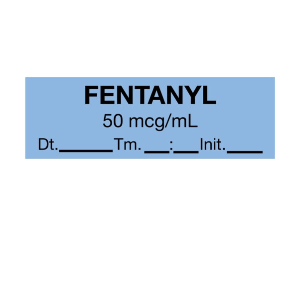 Nevs Tape, Fentanyl 1/2" x 500" Blue w/Black - SANTW-0166