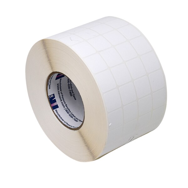 Nevs Thermal Transfer Slide Label, 15/16" x 15/16", 4 Across White - CB-SL-TT-4