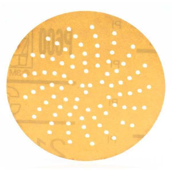 3M Hook-and-Loop Sanding Disc, 6" Dia, Multi-Hole, Aluminum Oxide, P600 Grit, Open Coat Type, 216U - 60440140998