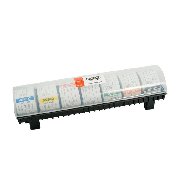 National Checking Label Locker 2"x3" Day Of The Week Removeable Plastic Dispenser - R2KIT