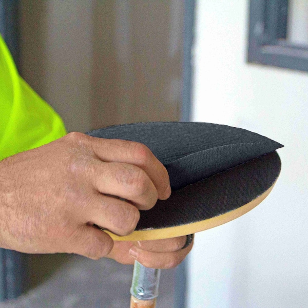 Gator Finishing 9" Zip SilicaCut Radial Drywall Sander Hook and Loop Discs, 100 Fine Grit - 6441