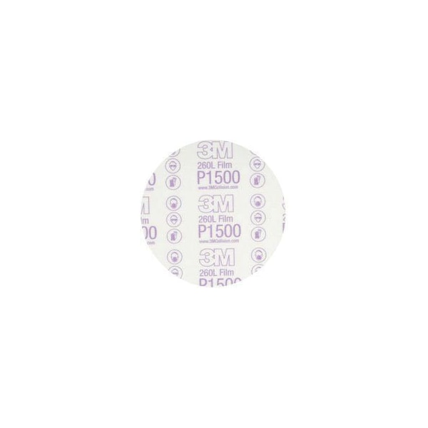 3M 3M Red Abrasive Hookit Film Disc, 01184, 6 in, P15005, 25PK - 7000119790