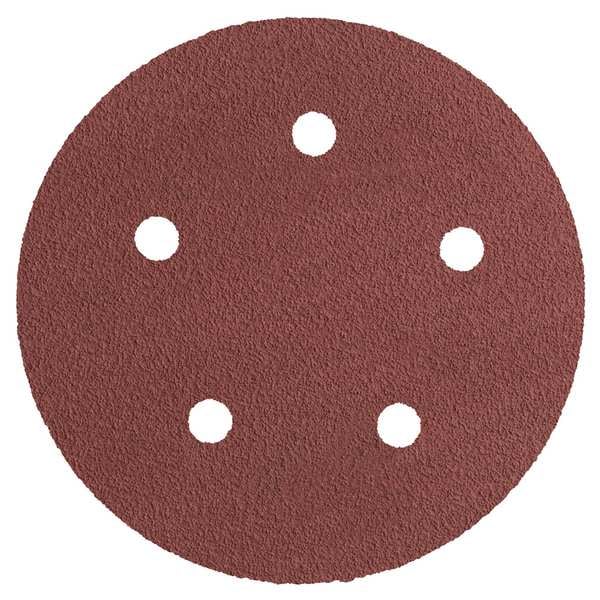 3M Cubitron Hook-and-Loop Sanding Disc, 5" Dia, 5 Hole, Precision Shaped Ceramic, 80 Grit, Open Coat Type, 947A - 7100113111
