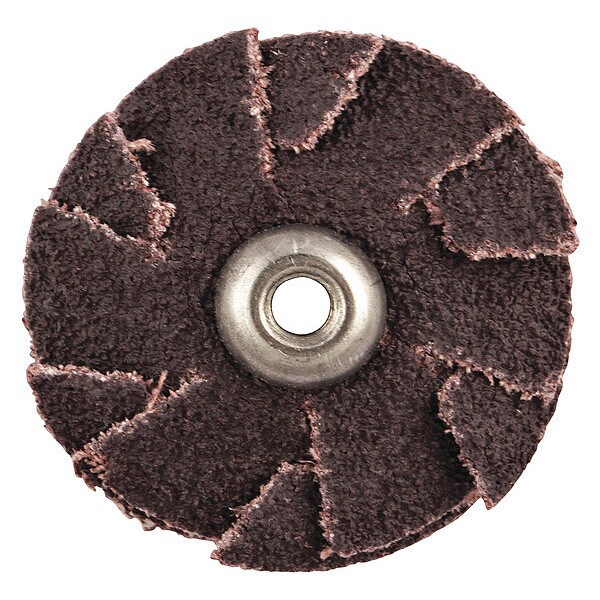 Merit Overlap Slotted Disc, 1-1/4" Dia, Aluminum Oxide, 80 Grit, Coated Type, R228 - 08834184065