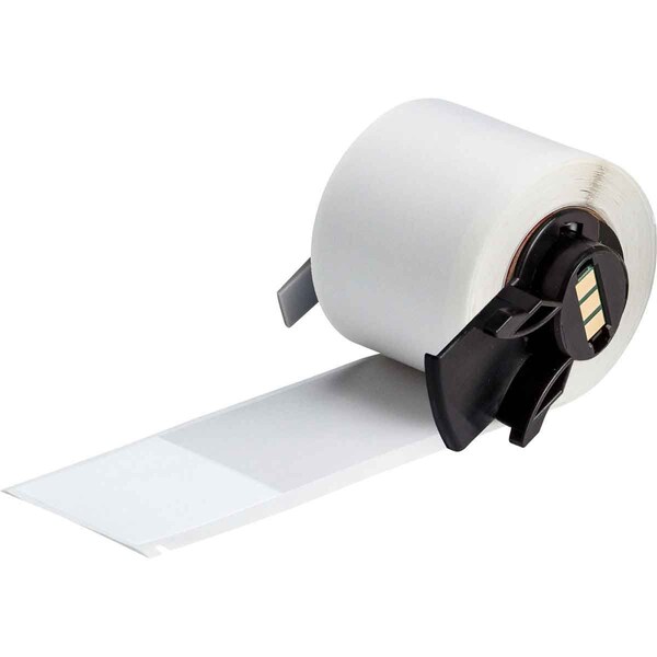 Brady Label, 1 1/2 in W, Clear; White - M6-34-427