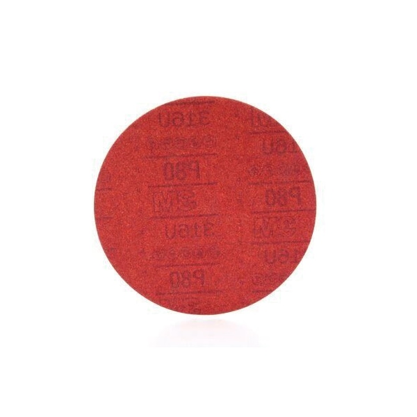 3M 3M Red Abrasive Stikit Disc, 01100, 8 in, P80D, 25 discs per box5, 25PK - 7000119777
