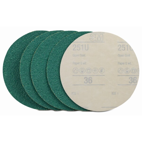 3M 3M Sanding Disc with Stikit Attachment, 6 in, 36 Grit, 5 per case, 20PK - 31548