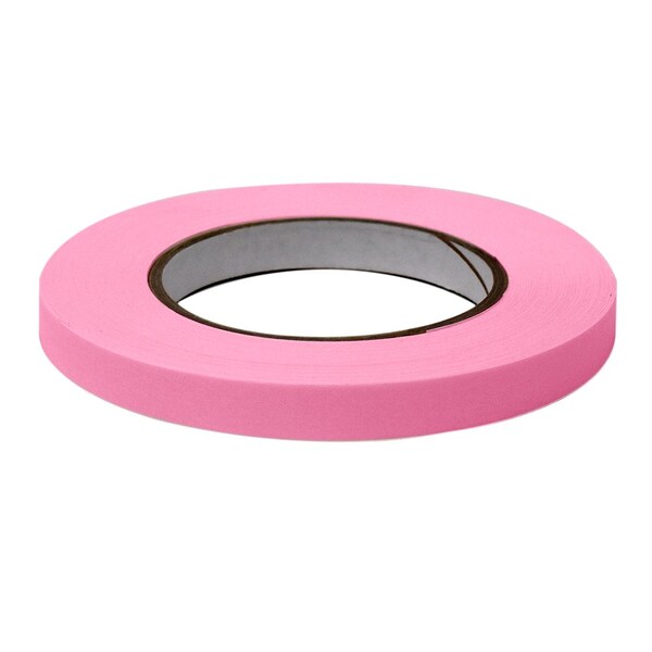 Globe Scientific Labeling Tape, 1/2" x 60yd per Roll, 6 Rolls/Case, Salmon, 6PK - LT-05X60S