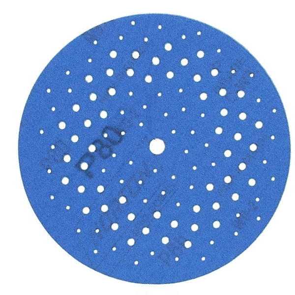 Norton Co 0 Sanding Disc, 5 in Dia, 1116 in Arbor, Coated, P80 Grit, Coarse, Alumina Ceramic Abrasive, Spiral - 3232