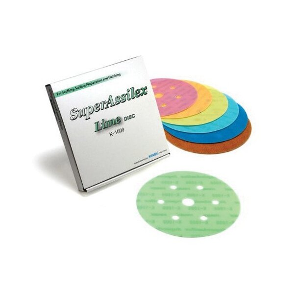 Eagle Abrasives Super Assilex Discs 7H- Lime 10005, 25PK - 193-2547