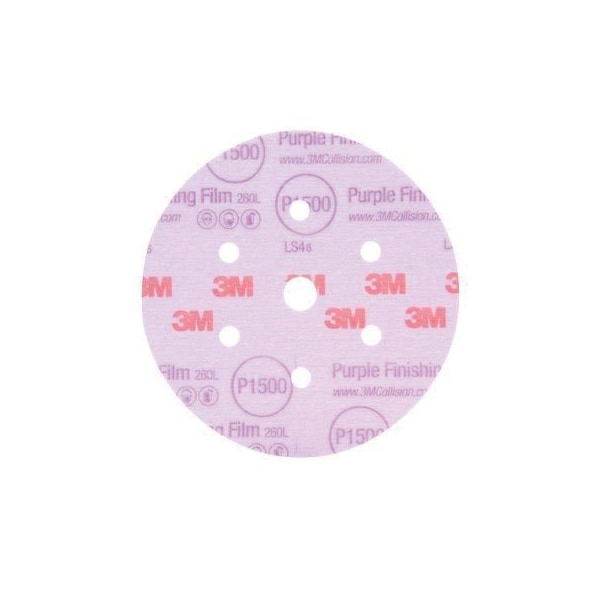 3M 3M Purple Finishing Film Hookit Disc, 30366, 3 in, P2000, 50PK - 7100122772