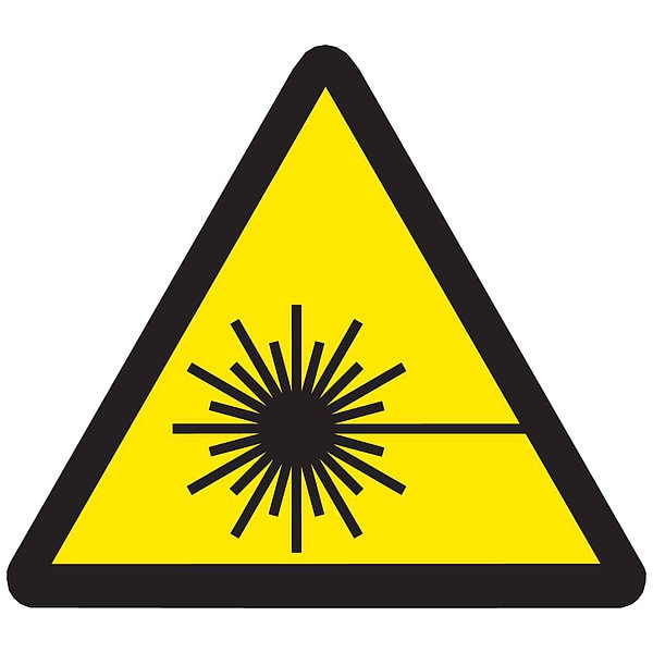 Brady Label, PS Vinyl, 8inHx8inW, Laser B, PK10 - 60231