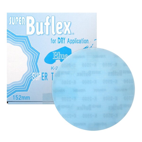 Eagle Abrasives Super Buflex, 6 in Disc 2500 Grit, Blue, Dry, Hook and Loop, No Holes5, 25PK - 193-1506