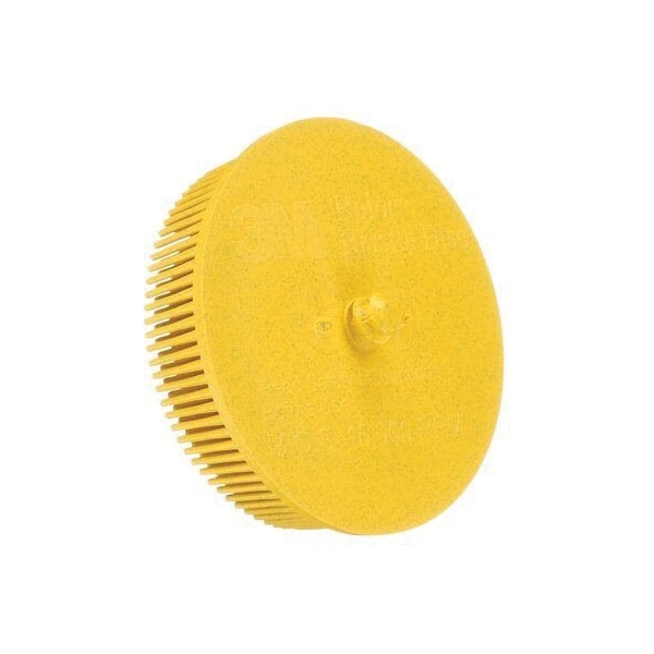 3M Scotch-Brite Roloc Bristle Disc 07527, 3 in x 5/8 Tapered MED, 4 bxs pr cs, 10PK - 7100138170