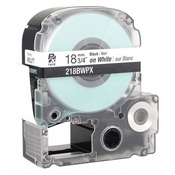 Epson Label Cartridge, Black on White, Labels/Roll: Continuous - 218BWPX