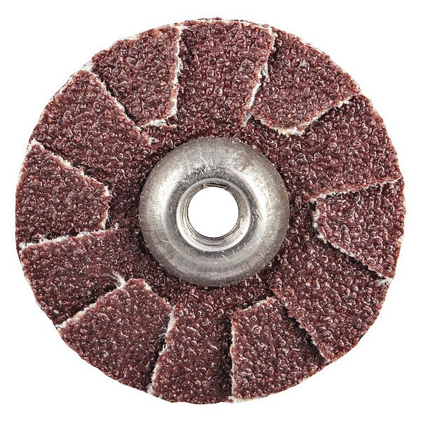 Merit Overlap Slotted Disc, 1" Dia, Aluminum Oxide, 80 Grit, Coated Type, R228 - 08834184019