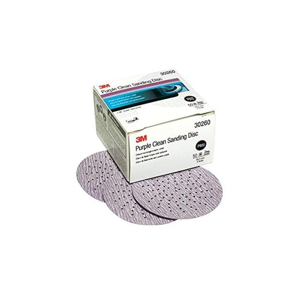 3M SANDING DISCS HOOKIT 3" P800 GRIT 50/BX - 3M30260