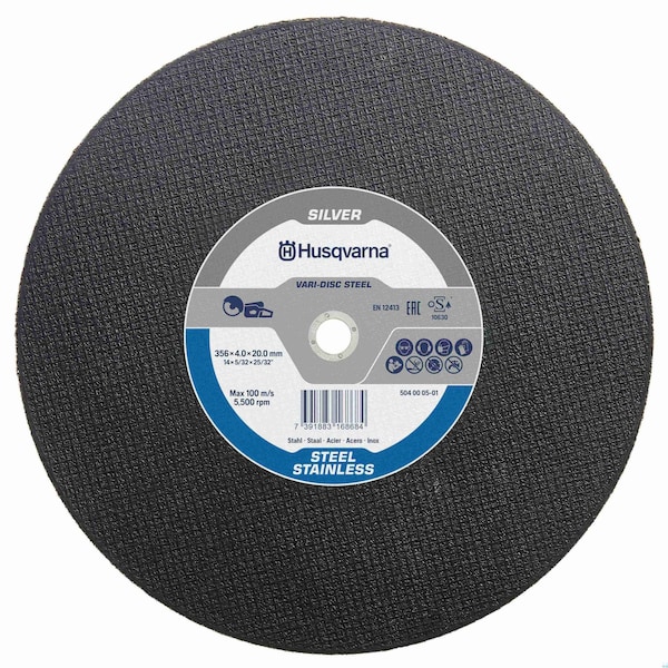 Husqvarna Vari-Disc Steel, 10in, Abrasive Disc - 546292101