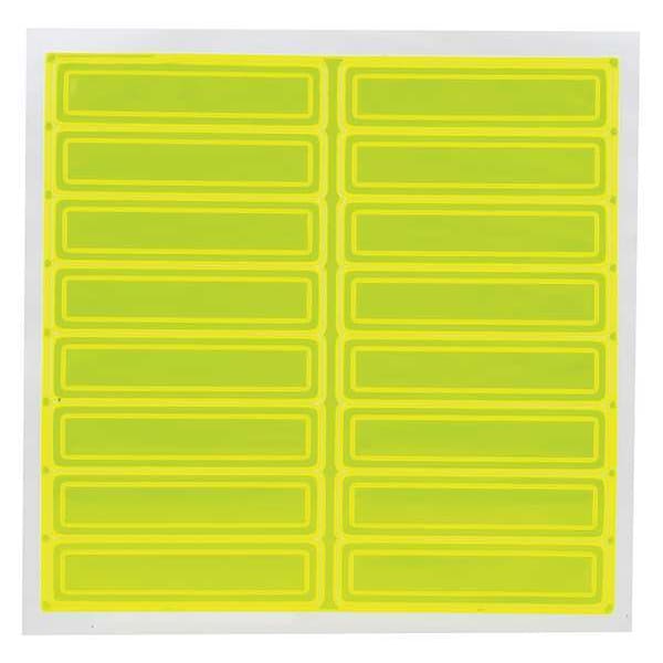 Accuform Hard Hat Label, 1 In. H, 4 In. W, PK16, LHR104GNYL - LHR104GNYL
