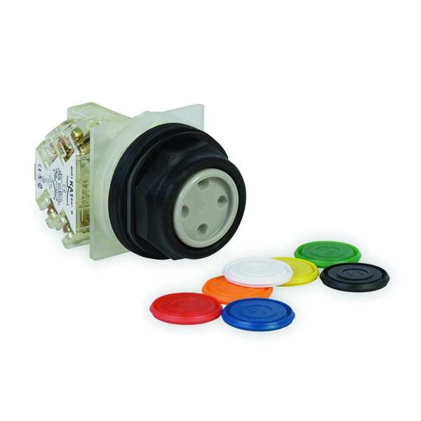 Botón pulsador no iluminado de Schneider Electric, 30 mm, 1NC, Universal - 9001SKR1UH6