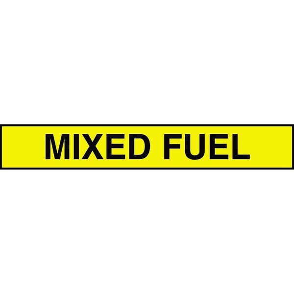 Accuform Accuform "Mixed Fuel" Adhesive Tank and Pipe Label - XF1135