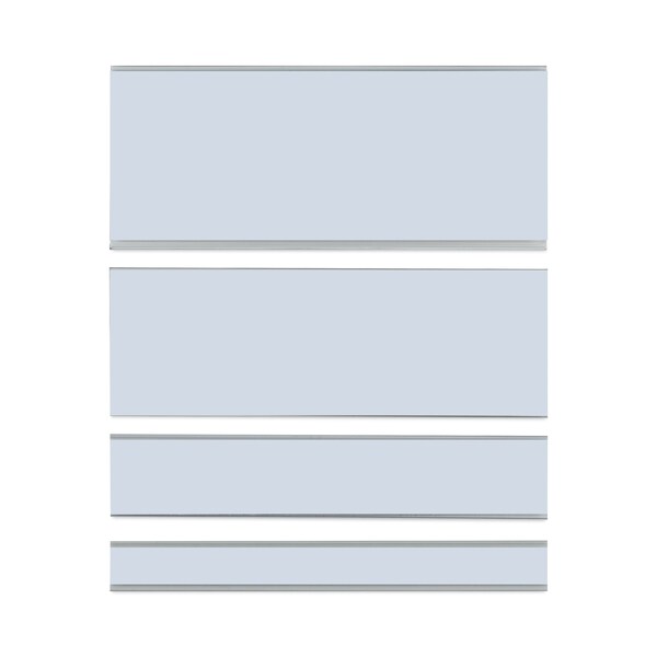 C-Line Products Clear Magnetic Label Holders, Side Load, 6 x 1, Clear, PK10 - 87810