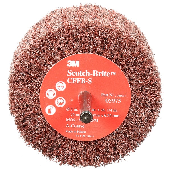 Scotch-Brite Flap Brush, Finishing, 3 in., Coarse - FN510079406