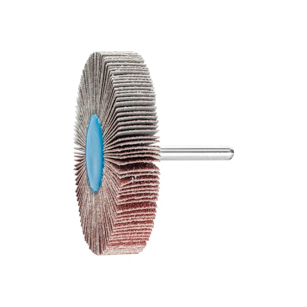 Pferd 3" x 1/2" Mounted Flap Wheel - 1/4" Shank - Aluminum Oxide - 60 Grit - 45196