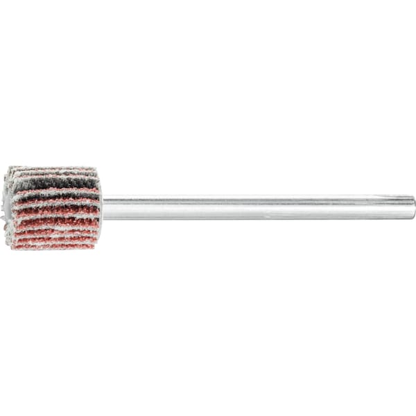 Pferd 3/8" x 3/8" Mini Mounted Flap Wheel - 1/8" Shank - Aluminum Oxide 60 Grit - 45070