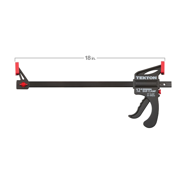 Tekton 12 Inch Ratchet Bar Clamp / 18 Inch Spreader Set, 2-Piece - CLP51512