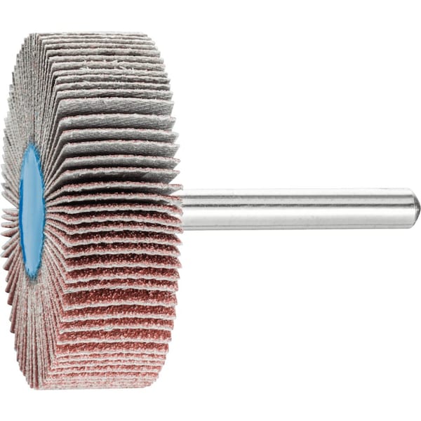 Pferd 2'' x 1/2'' Mounted Flap Wheel - 1/4'' Shank - Silicon Carbide - 80 Grit - 45427
