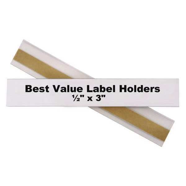 C-Line Products Label Holder, Self Adhesive, 1/2"L, PK50 - 87607