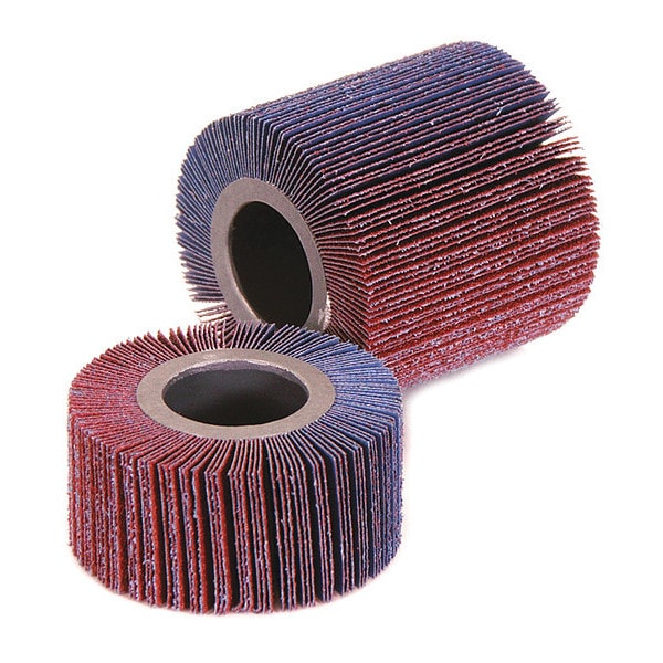 Cs Unitec Flap Wheel, 40 Grit, 4in dia, 4-1/8in W - 47211