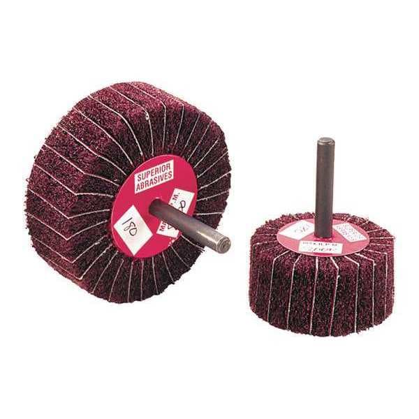 Superior Abrasives Mount Duplex Wheel, A/O, 2x1x1/4, Grit 180 - A008557