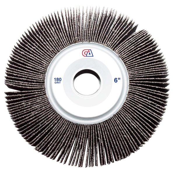 Continental Abrasives 6" x 1" x 1" Unmounted 180 Grit Aluminum Oxide Flap Wheel - FW-61180