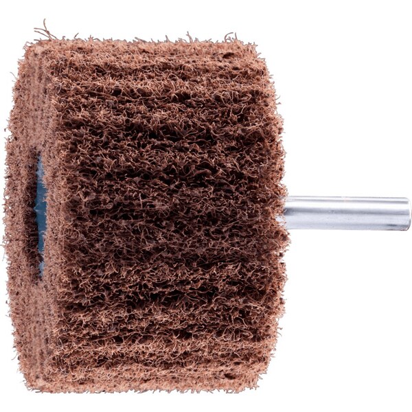 Pferd PFERD POLINOX Mounted Flap Wheel, 3in x 2, 80 Grit, Radial, 1/4in Shank, Aluminum Oxide - 46194