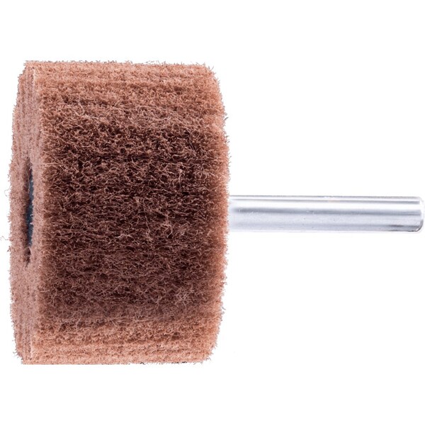 Pferd PFERD POLINOX Mounted Flap Wheel, 2in x 1-1/4, 360 Grit, Radial, 1/4in Shank, Aluminum Oxide - 46191